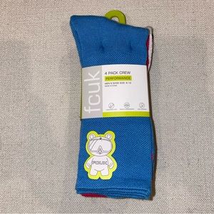 🆕 FCUK Performance Crew Socks 4 Pack